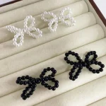 pearl-earrings-cute-bow-design-4 cute earrings