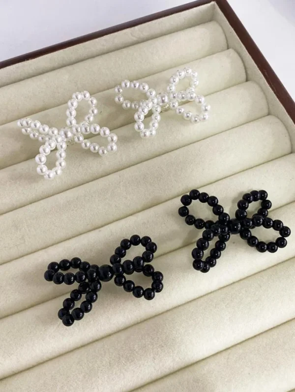 pearl-earrings-cute-bow-design-4 cute earrings