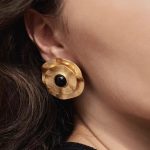gold earrings