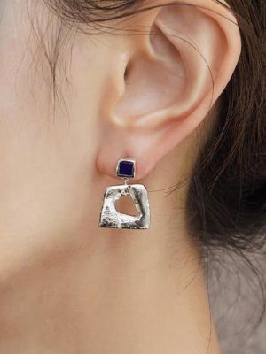 sliver-earrings-irregualr-geometric-1 basic earrings