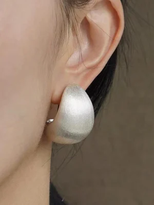 sliver-earrings-luxury-arc-desgin-1 sliver hoop earrings