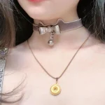 temperature-discoloration-bow-choker-4 PU collar