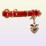 temperature-discoloration-collar-heart-bell-choker-4 discolor collar