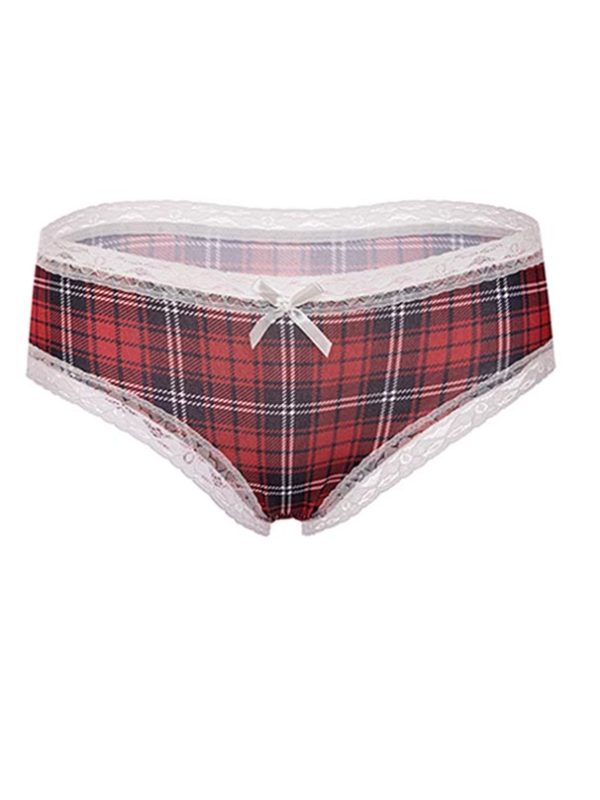 girl-panty-red-grid-1 women panties