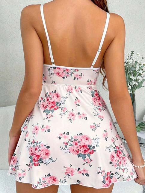 floral-sexy-lingerie-deep-v-2 slip lingerie dress