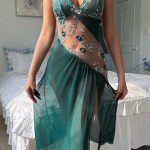 sexy-lingerie-floral-mesh-dress-6 slip lingerie dress