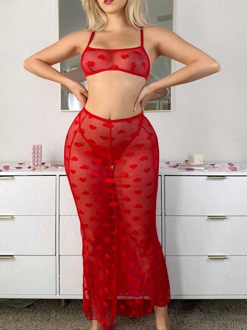 sexy-lingerie-mesh-suit-3 slip lingerie dress