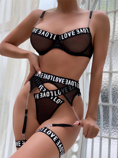 teddy-lingerie-love-mesh-set-4 sexy teddy lingerie