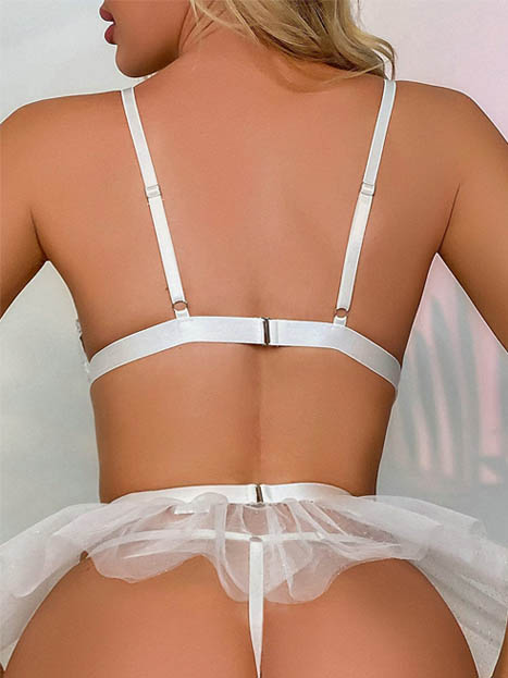 teddy-lingerie-white-sexy-set-5 sexy teddy lingerie