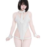 white-bunny-jumpsuit-lingerie-1 bunny cosplay costumes