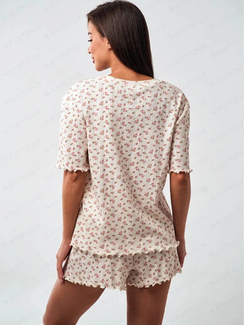 cotton-sleepwear-2-pieces-floral-set-5 womens loungewear