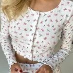 cotton-sleepwear-long-sleeve-bows-set-5 womens loungewear