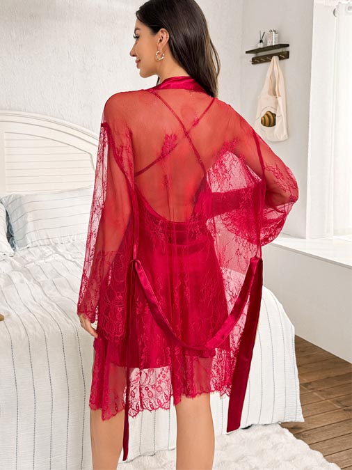 stain-nightgown-with-lace-rope-4 sleepwear dress