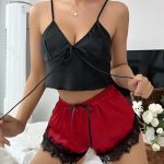 women-pajamas-lace-2-pieces-set-1 womens nightgown