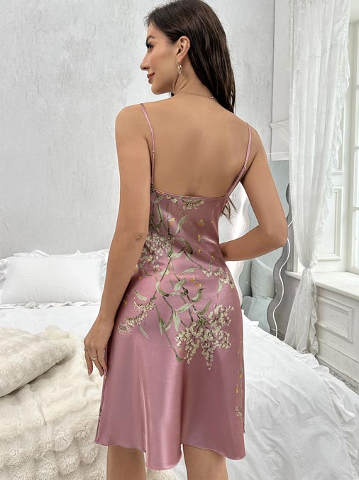 women-pajamas-plant-pattern-8 sleepwear dress