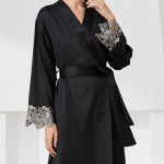 women's nightgown-lace-cuff-5 women silk robe