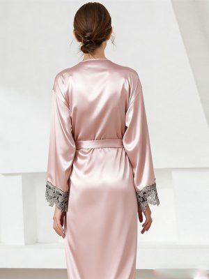 women silk robe