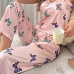 women's nightgown-pink-suit-1 womens loungewear