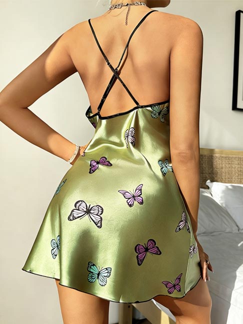 women's nightgown-sling-sleepwear-3 sleepwear dress