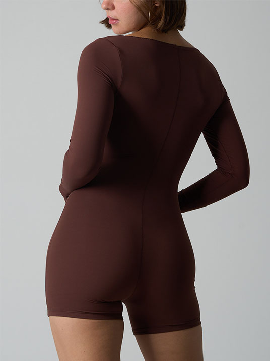 women-shapewear-long-sleeve-bodysuit-2 seamless shapewear