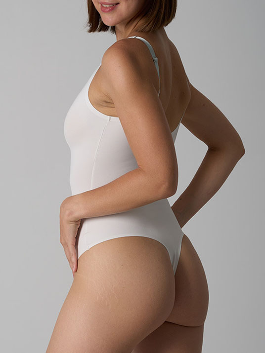 women-shapewear-v-neck-bodysuit-2 seamless shapewear