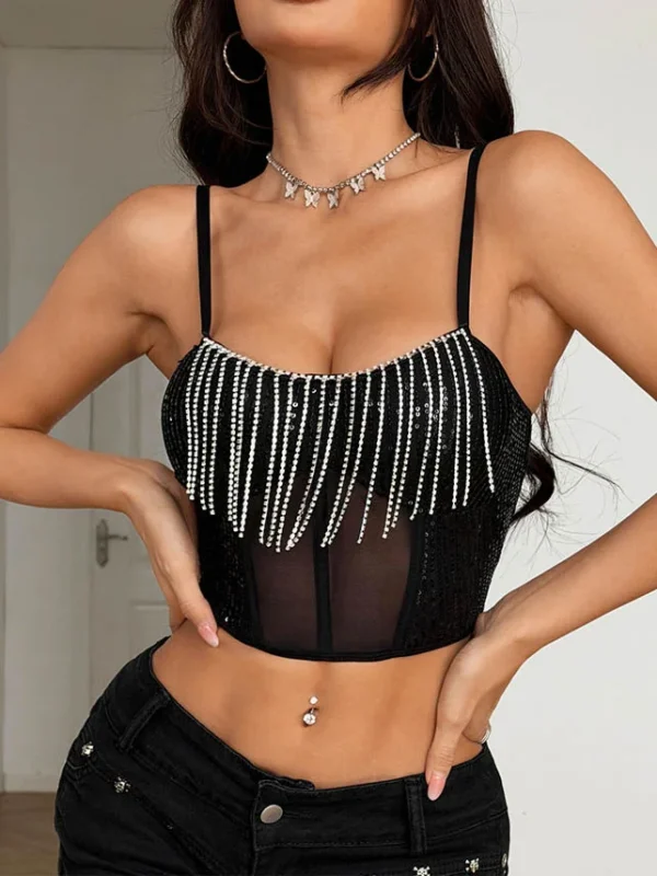 glitter-tessel-corset-top-2 club outfit