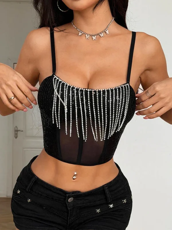glitter-tessel-corset-top-3 club outfit