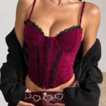 luxury-velvet-corset-top-3 club outfit