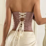 plaid-pattern-corset-top-5 club outfit