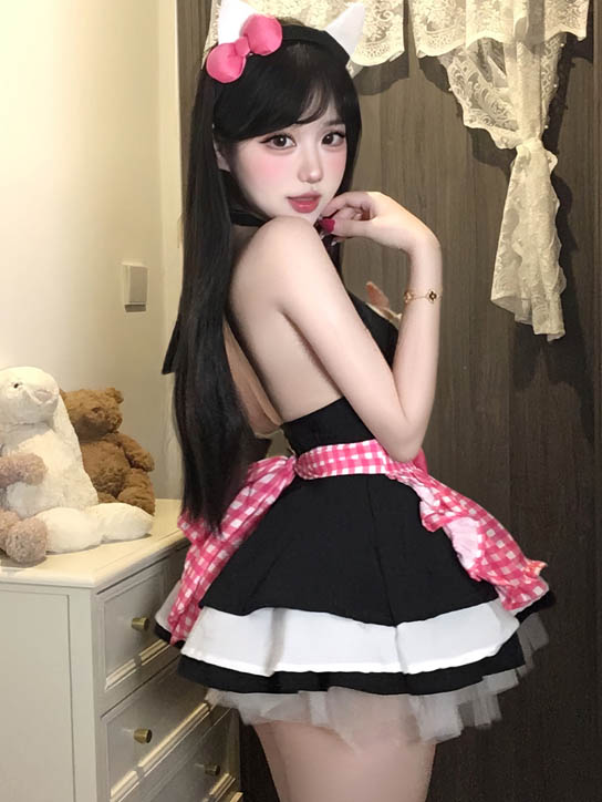 maid-cosplay-cute-kitty-suit-4 maid cosplay lingerie costumes
