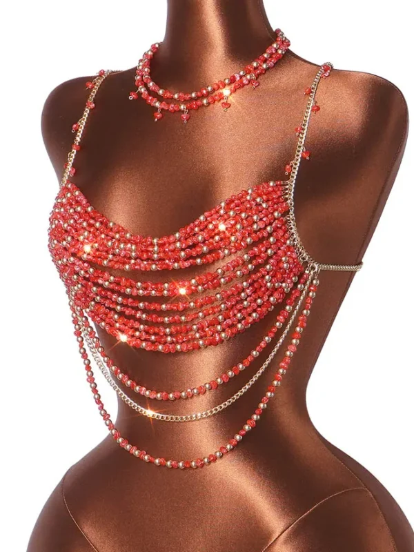 beaded-bra-dancing-flamingos-3 jewelry beaded bra