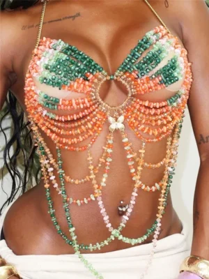 beaded-bra-exotic-beauty-1 Girl wear jewelry beaded bra