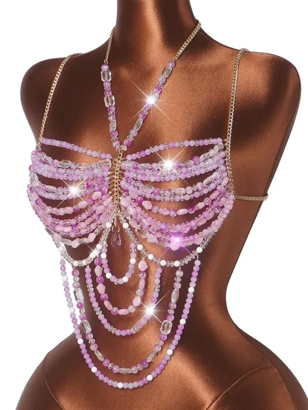 beaded-bra-sweet-girl-4 pink beaded beach bra