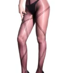 sexy-stockings-cross-lines-pantyhose-10 Women's sexy cross lines pantyhose geometric criss-cross pattern sheer tights