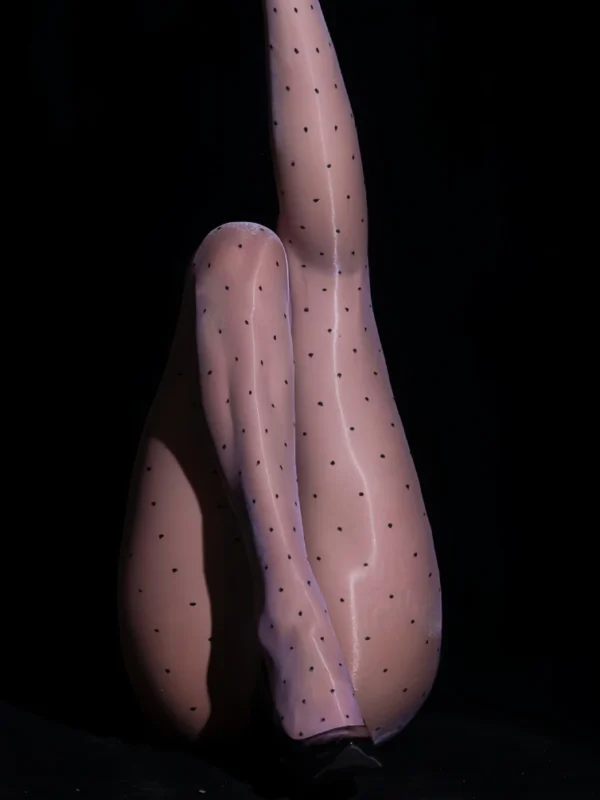sexy-stockings-polka-dots-pantyhose-5 women's sexy polka dot pantyhose sheer dotted tights with lace trim hosiery