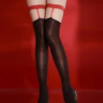 sexy-thigh-high-stockings-one-piece-stocking-1 women romantic sheer stay-up hosiery