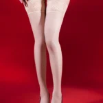 sexy-thigh-high-stockings-smooth-lace-stocking-3 women's sexy smooth thigh-high stockings sheer ultra-sheer stay-up hosiery with silicone grip for daily wear