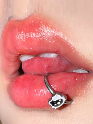 body-jeweller-cat-lip-piercing-rings-1 Bubbleoo cute kitty lip piercing jewellery