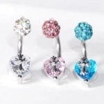 body-jeweller-heart-shaped-lip-piercing-rings-4 Sparkling diamond heart lip rings piercing | Bubbleoo